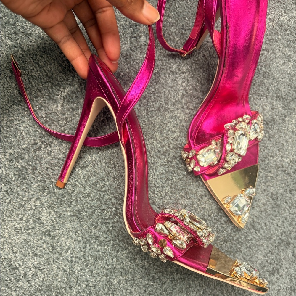 Pink diamond Azalea Wang heels - Picture 2 of 6
